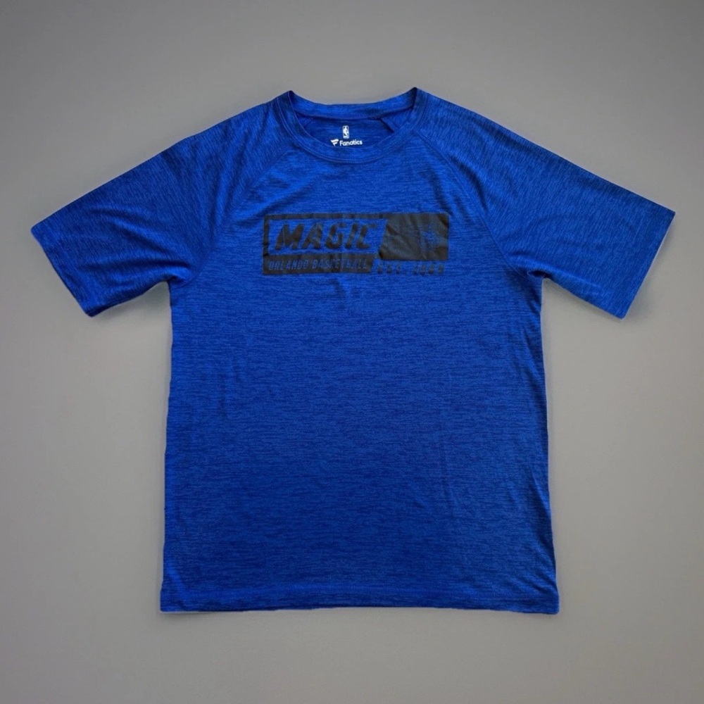 Fanatics Orlando Magic NBA Men's Medium Blue Heather Performance T-Shirt M